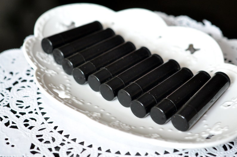 50 pcs 5g Black Cosmetic Lip Balm Tubes Lipstick Empty Etsy