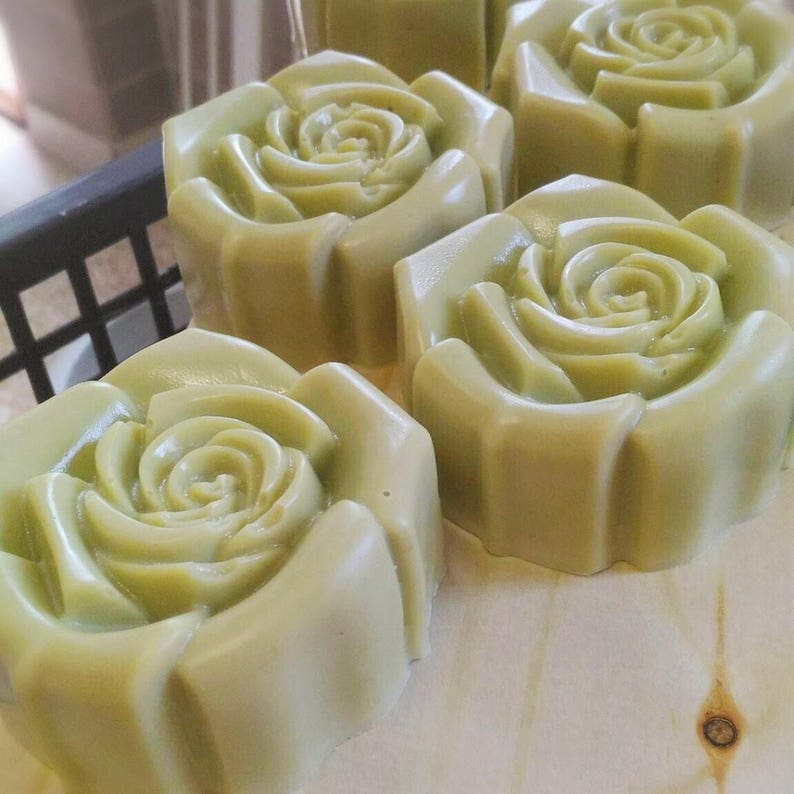 6 Rose Cavity Type 2 Rose Silicone Silicon Soap Molds Candle Making Molds Chocolate Jelly