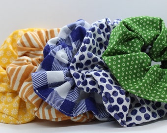 Cotton Scrunchies// Handmade Scrunchies