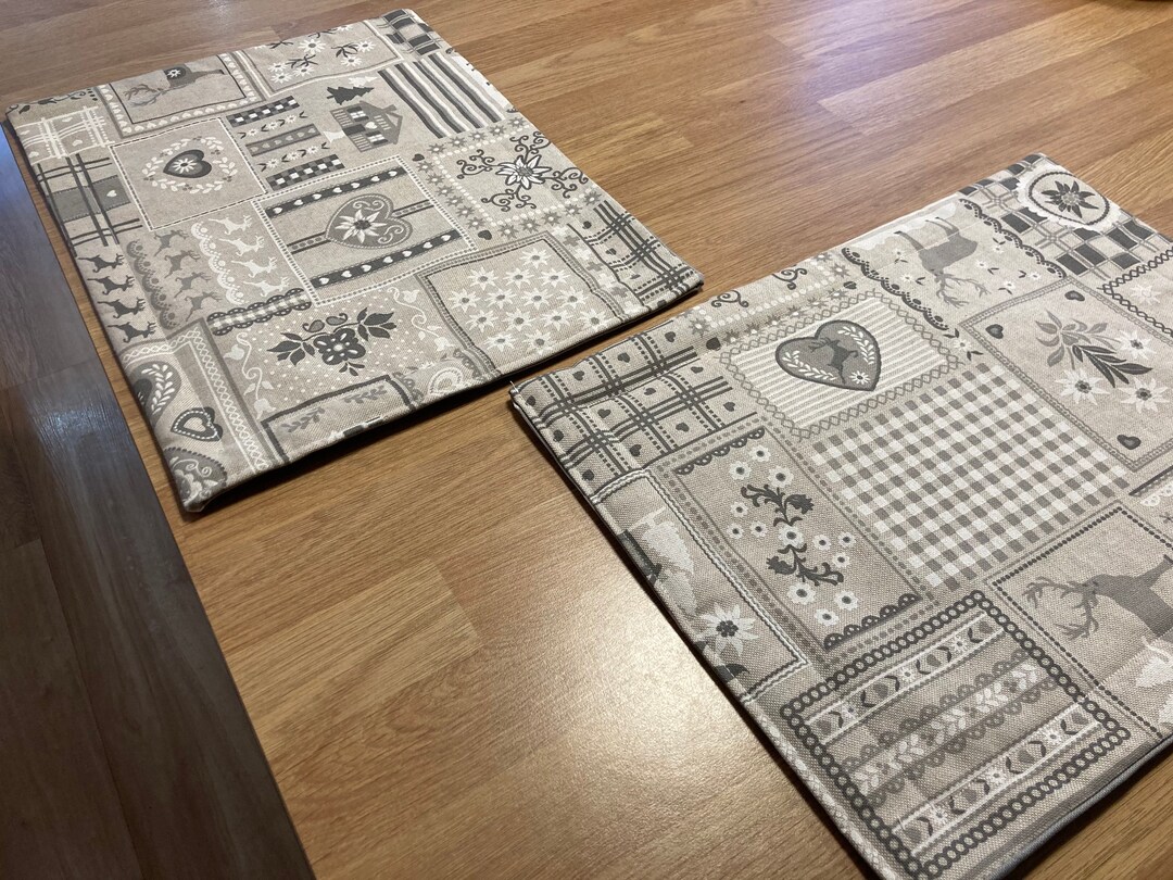 Christmas Fabric Reversible Placemats, Gonk Placemats, Gnomes Placemats, Christmas, Snowman