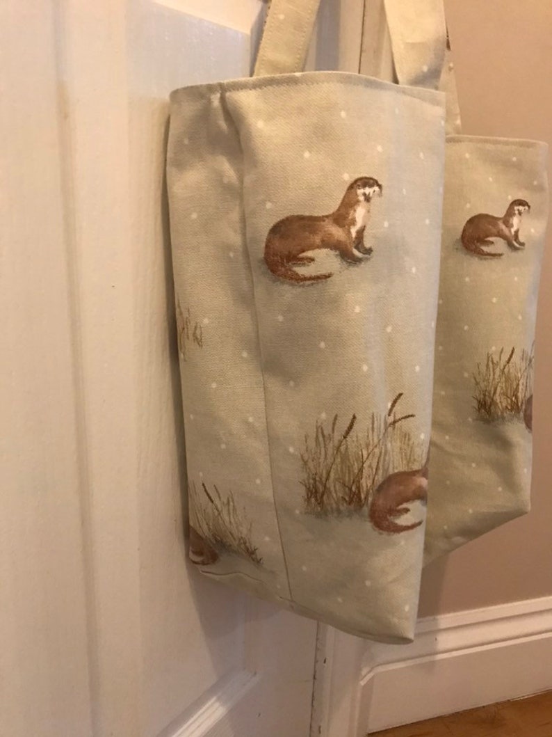 Otter tote bag shopping bag shoulder bag change bag work | Etsy