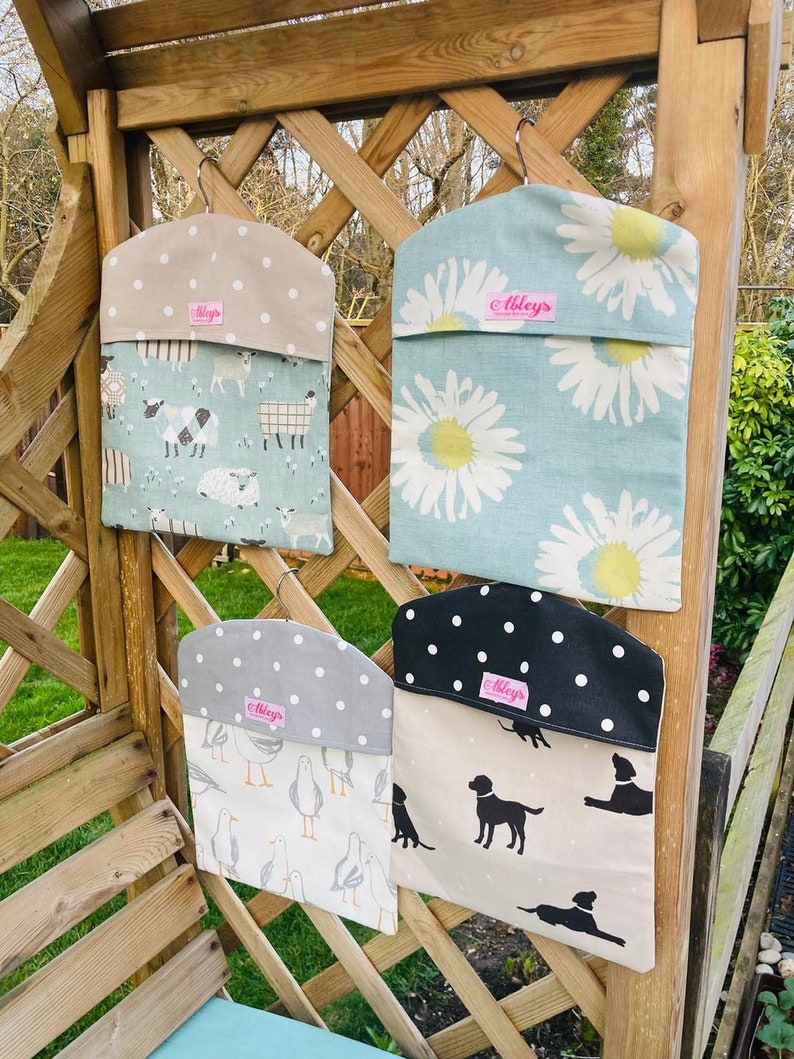 Peg Bags Clothes Peg Bags Handmade Bees Ladybirds Etsy