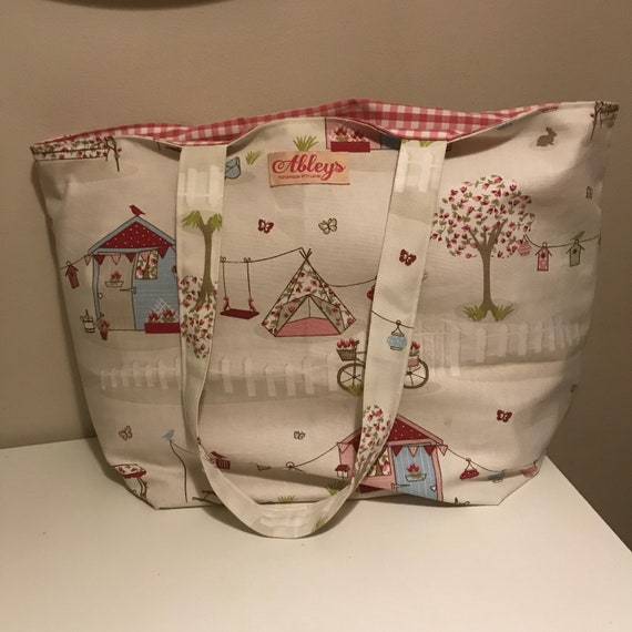 Large tote bag, beach bag, reuseable bag, fabric tote bag,