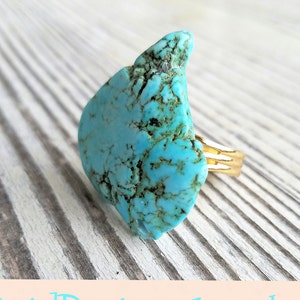 Large Turquoise Statement Ring