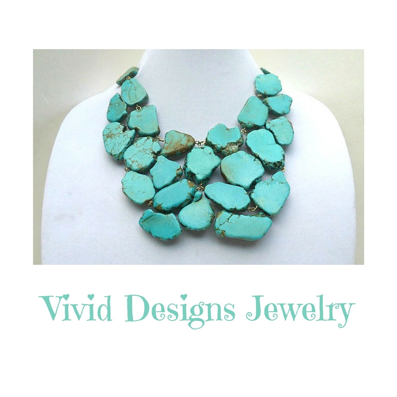 Turquoise Statement Necklace Set main image 0