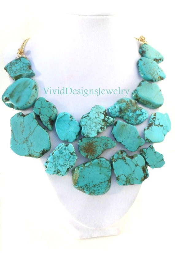 Large Turquoise Necklace Large Turquoise Necklace
