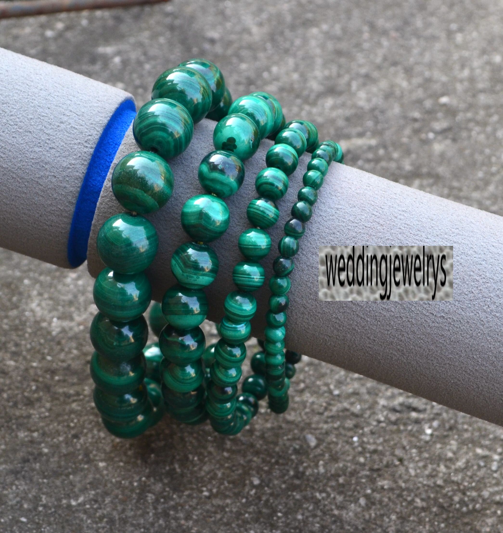 Natural Malachite Bracelet supplies,6mm 9.4mm 12mm Bracelet,real MALACHITE Bracele,Stretch Healing Reiki Bangle,Handmade Stretch Bracelet