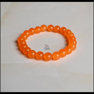 8 mm Orange Jade Bracelet, Christmas present, women Bracelet, real stone Jewelry, girl Bracelet, ,, friends gift