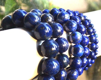 Natuurlijke lapis lazuli-armband, helende armband met kralen
