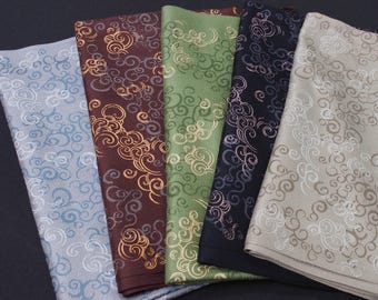 Heavenly Swirls Scarf - Hand Printed Fashion Scarf - Shawl - Japanese Cloud Paintings Inspired Print - Tweedles