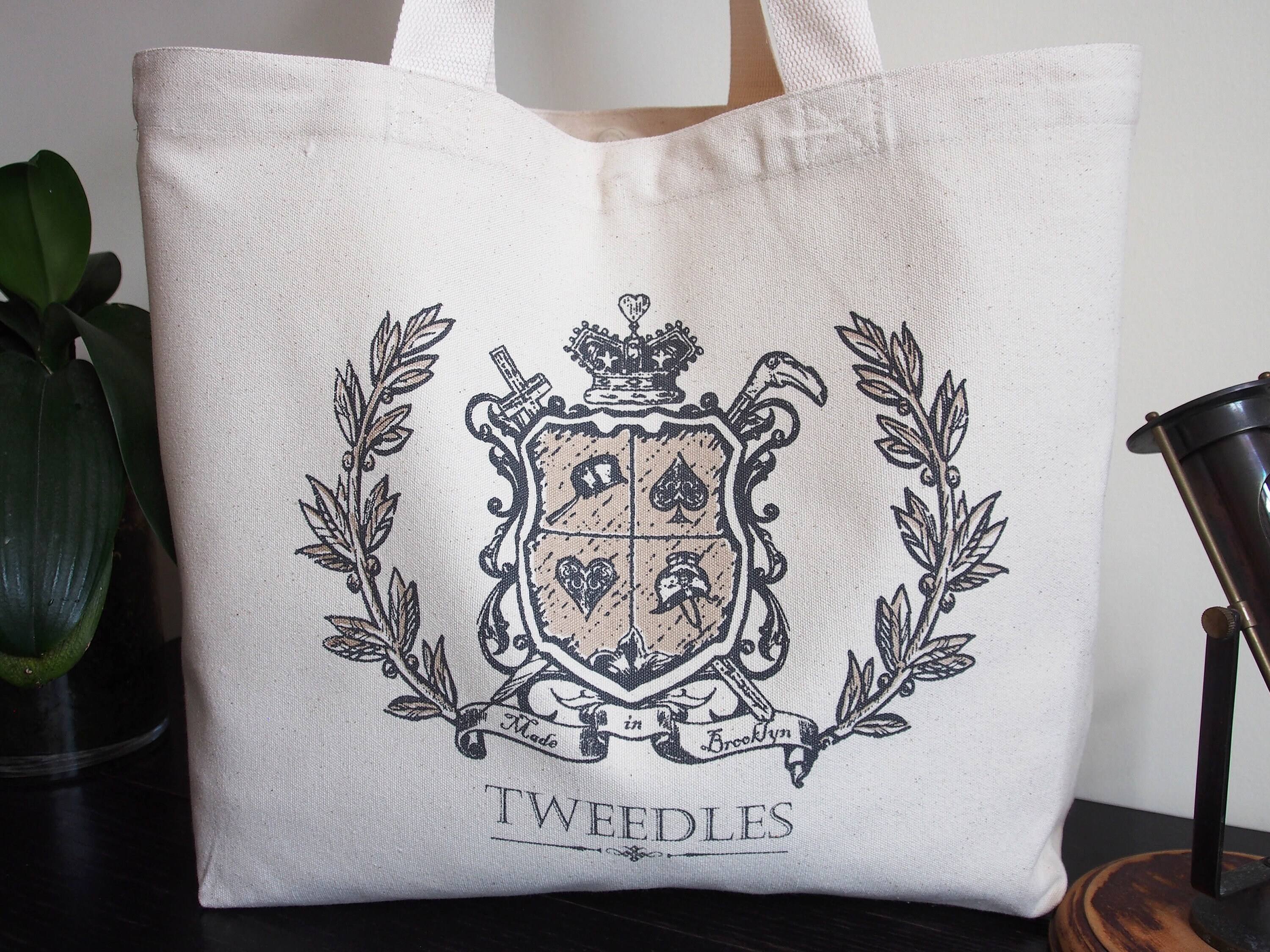 100% Cotton Canvas, Large, Sturdy, Tote Bag - 12oz. With