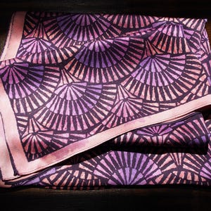 Nouveau Riche - Silk Satin Scarf, 100% Mulberry Silk, Art Deco Design, Double Sided Digital Print, Accessories - Tweedles