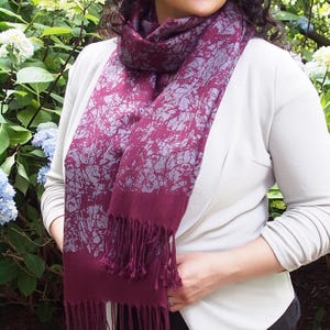 Galapagos Scarf - Hand Printed Fashion Scarf - Shawl - Abstract Allover Repeat Print - Tweedles
