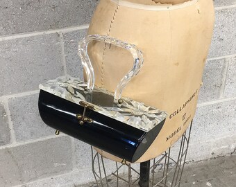 clear hard plastic purse