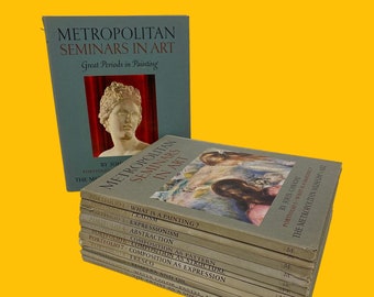 Vintage Metropolitan Seminars in Art Books Retro 1950s Mid Century Modern + MOMA + Set of 12 + John Canaday + Portfolios + Hardback + Plates