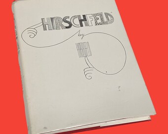 Vintage Hirschfeld Book Retro 1970s Al Hirschfeld + Hardback + Celebrities Caricatures/Drawings + New York Times Artist + Coffee Table Book