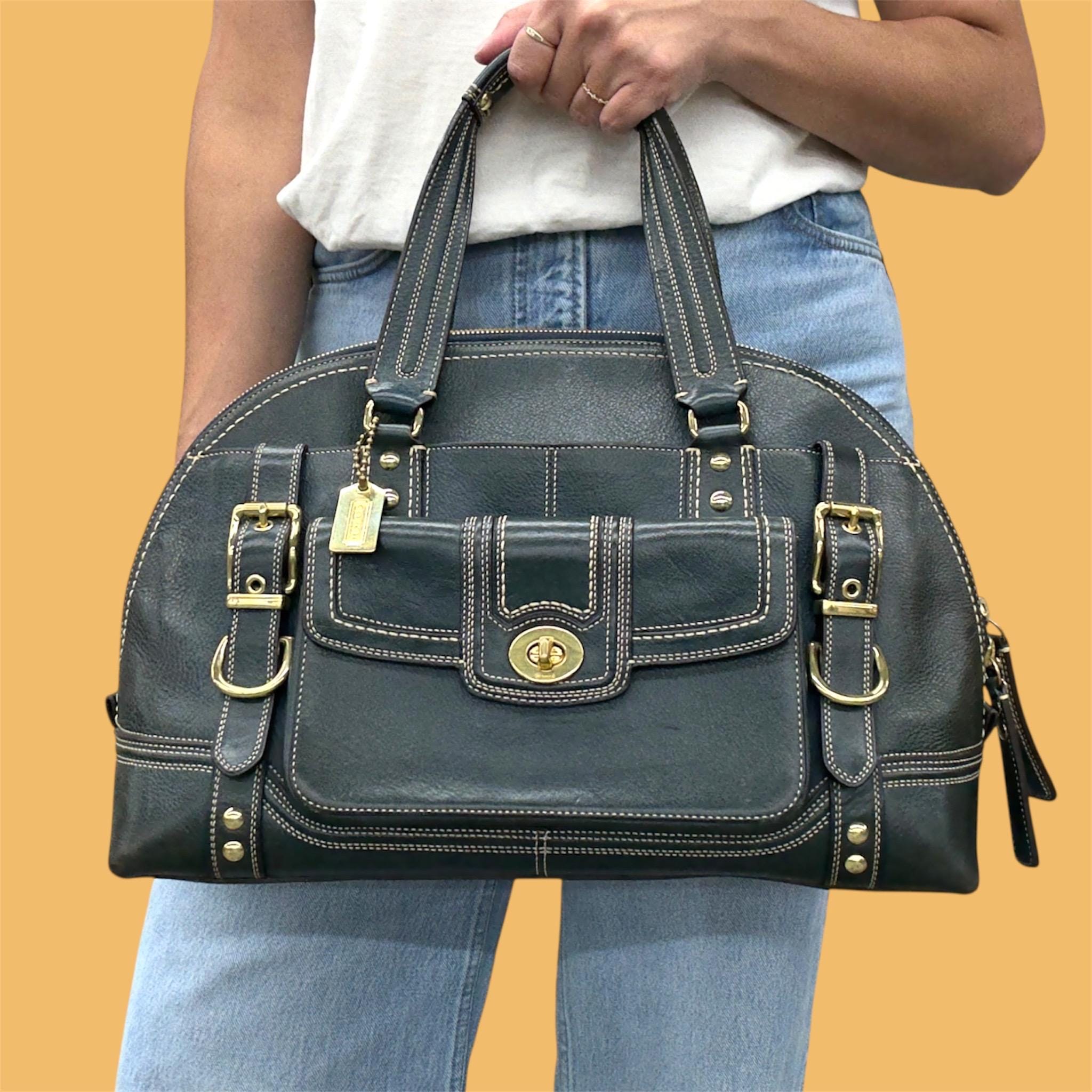 バッグ COACH Miranda Handbag Satchel Bag Y2K Vintage Coach Hampton Miranda Satchel Retro 2000s Y2K + RARE