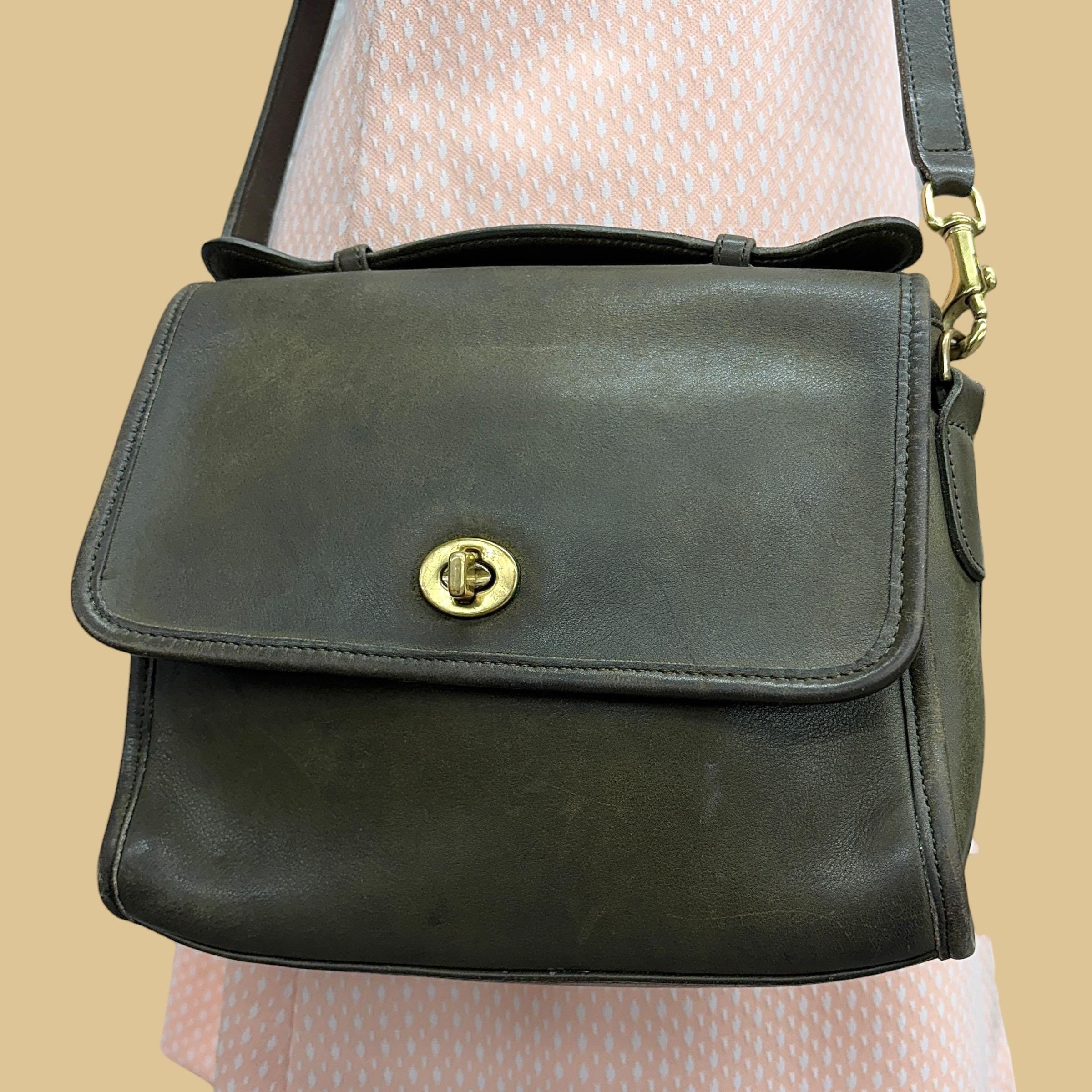 Coach Vintage Court Green Bag - Etsy