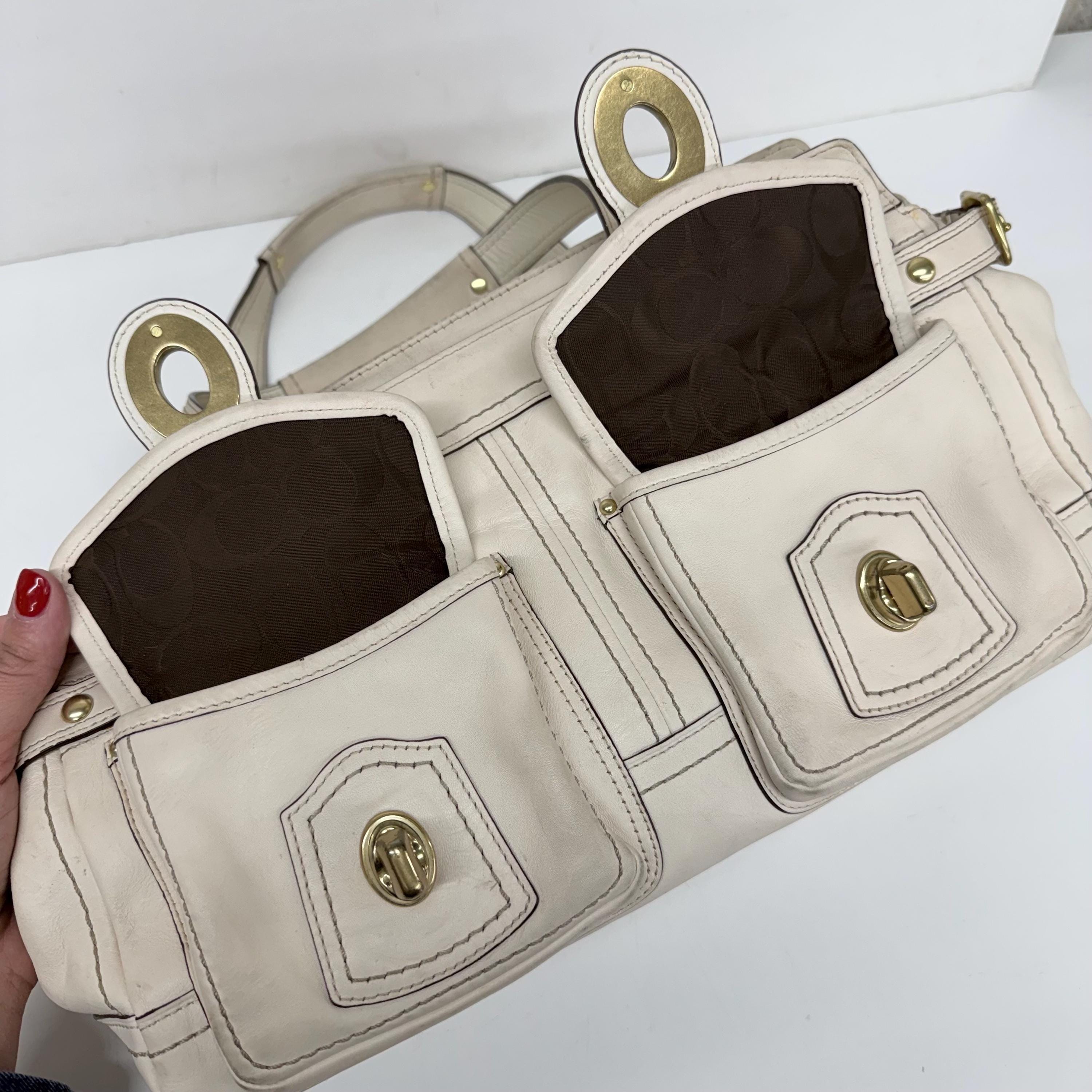 Vintage Coach Legacy 65th Anniversary Turnlock Tote Bag Retro