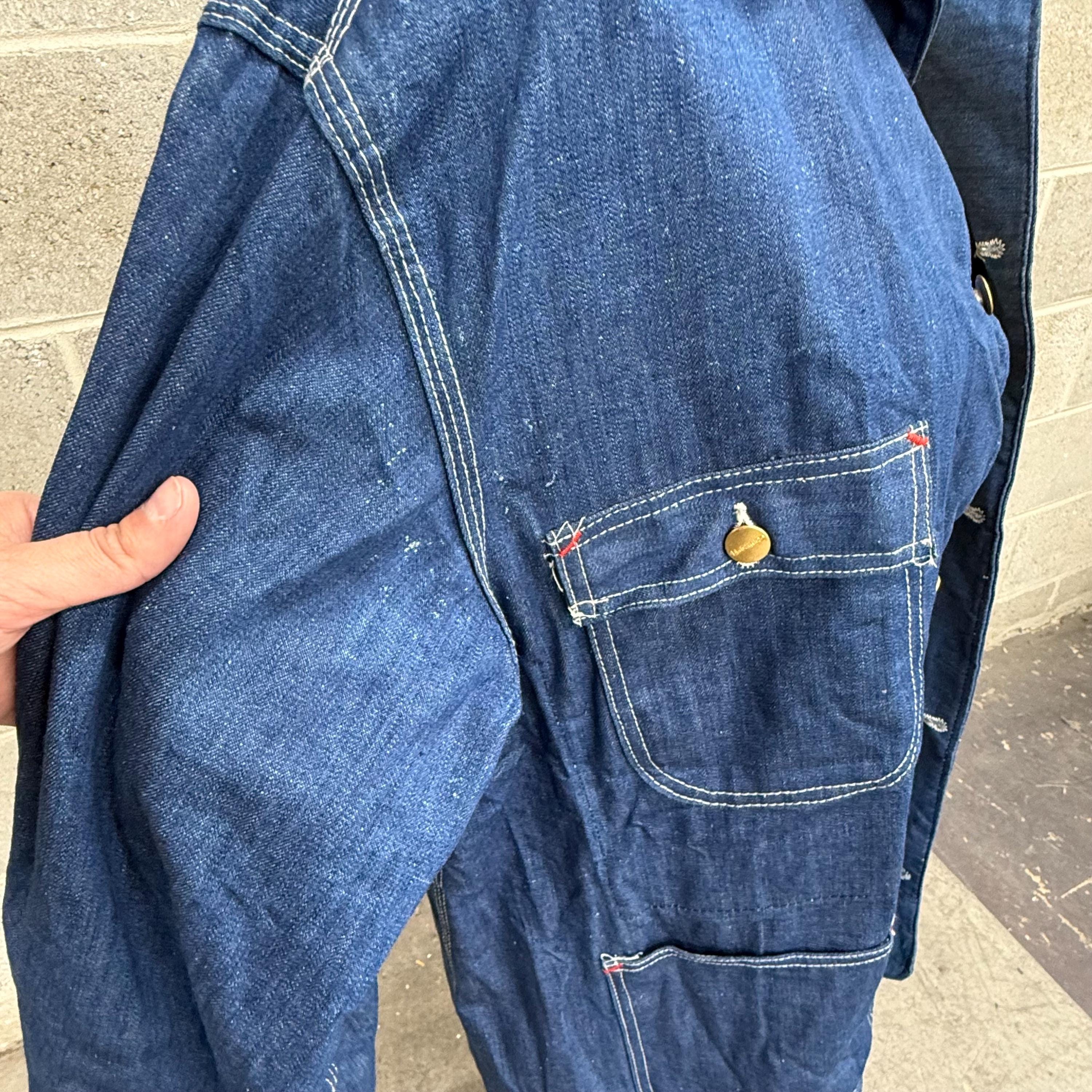 ジャケット・アウター carhartt denimcoverall 70s chorecoat USA Carhartt Denim Chore Jacket Coat Mens Large 44 Blue Vintage