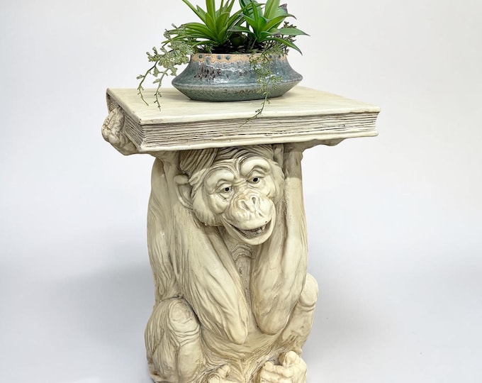Monkey Stand LOCAL PICKUP ONLY ———— Vintage Monkey Plant Stand or Side Table - Etsy