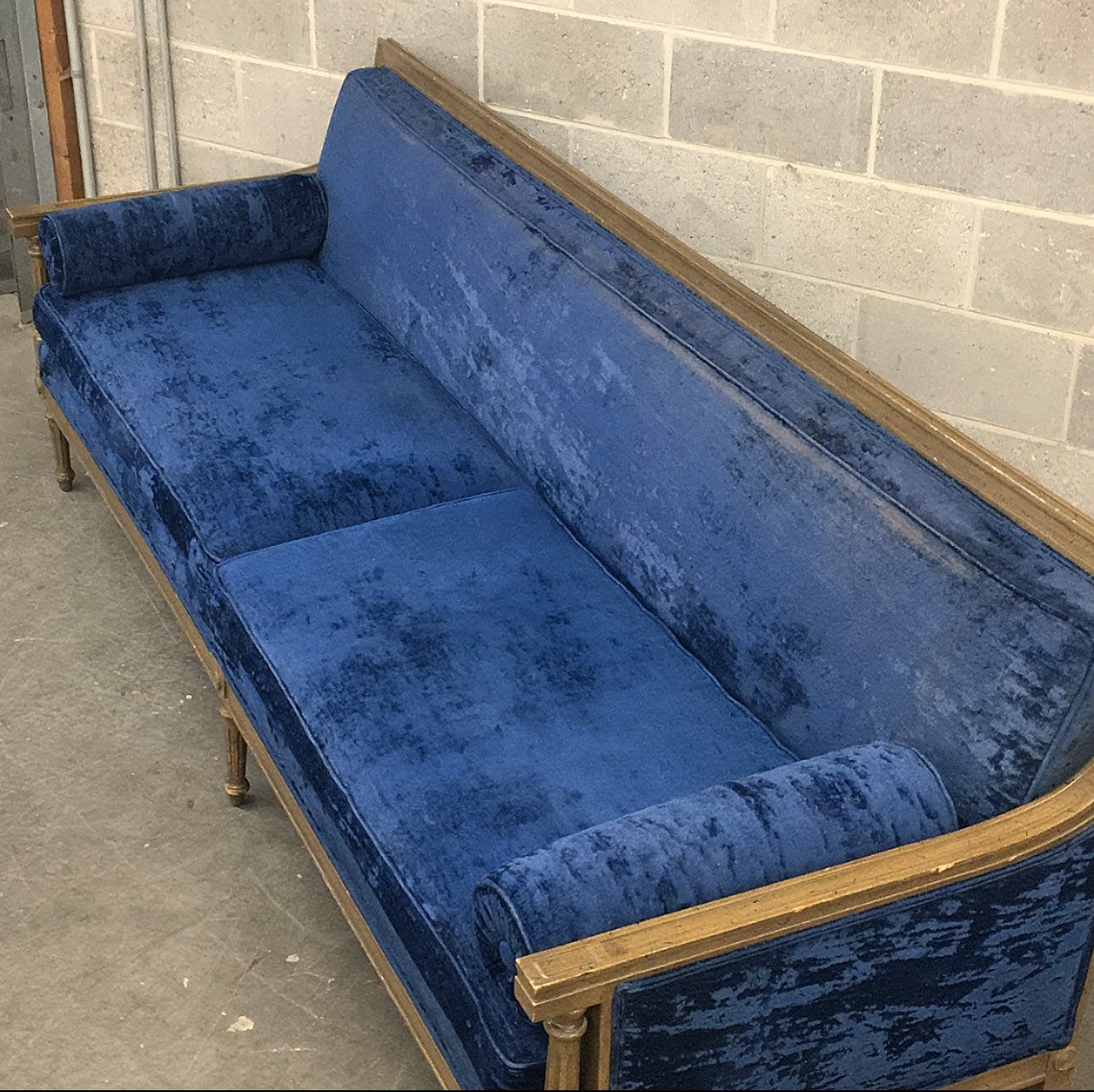 NJ PICKUP ONLY Vintage Velvet Sofa Etsy