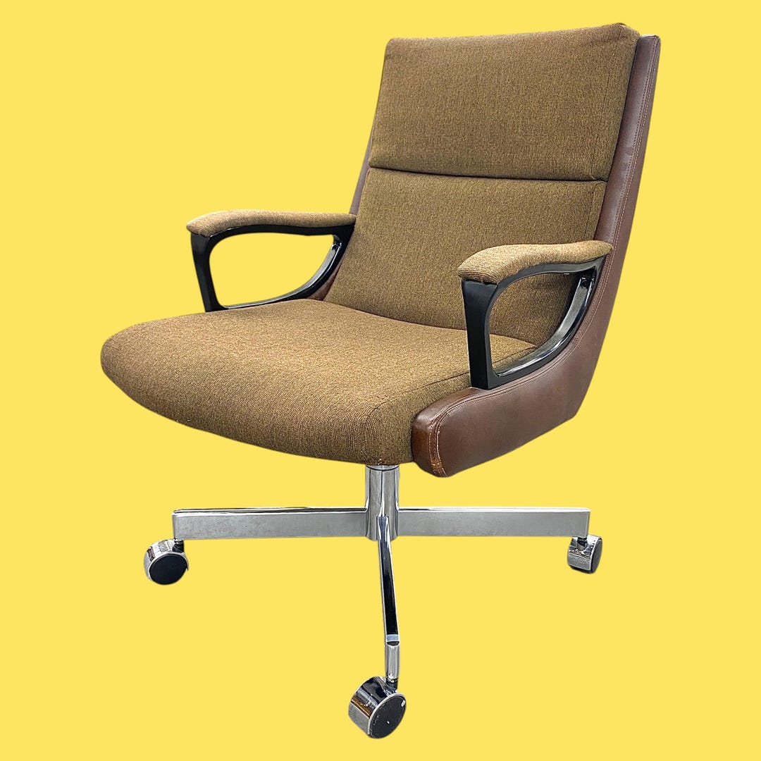 Local Chair LOCAL PICKUP ONLY ———— Vintage La-z-boy Rolling Desk Chair - Etsy