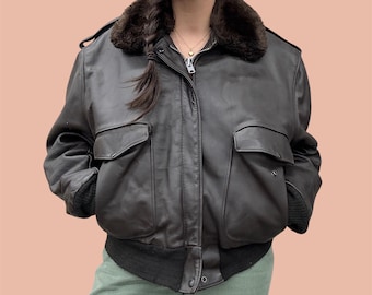 Vintage 1960's/70's SCHOTT Leather G1 Style Bomber Jacket