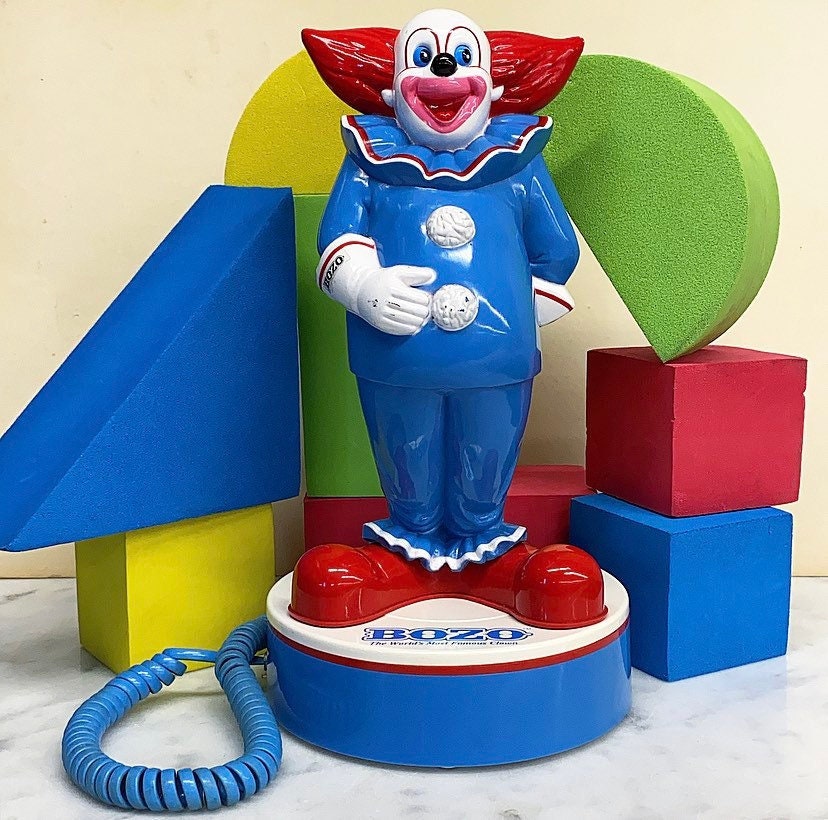 BOZO The World's Most Famous Clown Telephone - Rare | eBay