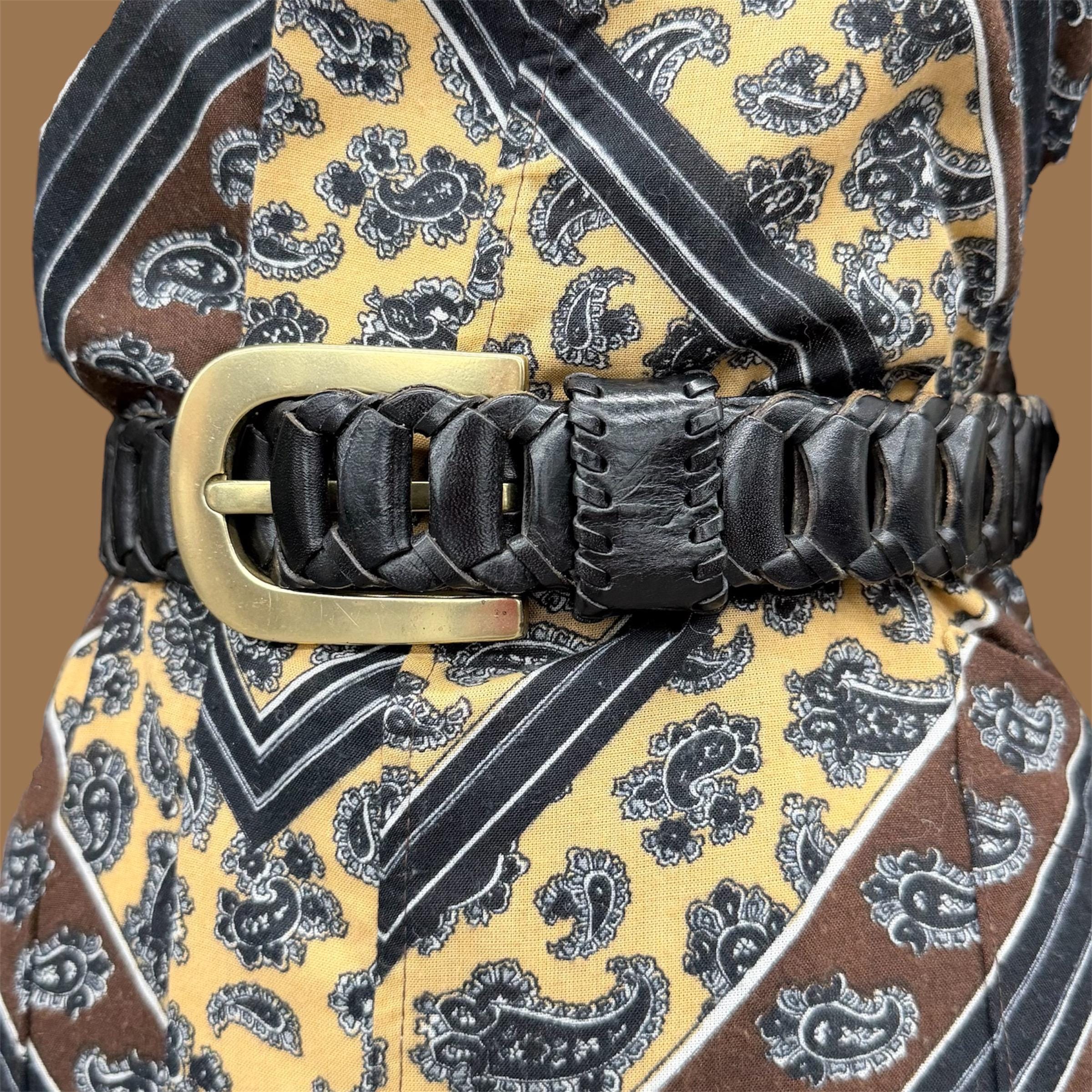Vintage Donna Karan DKNY buffalo leather belt XS perforated boho 24”-28” waist Dkny Belt Vintage - Etsy main image 2