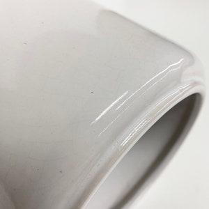 Vintage Scheurich Keramik Vase Retro 1960s Mid Century Modern W. Germany 252-42 White Ceramic Large Cylinder Shape MCM Home Decor image 5