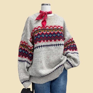 Lands End 90s Sweater - Etsy