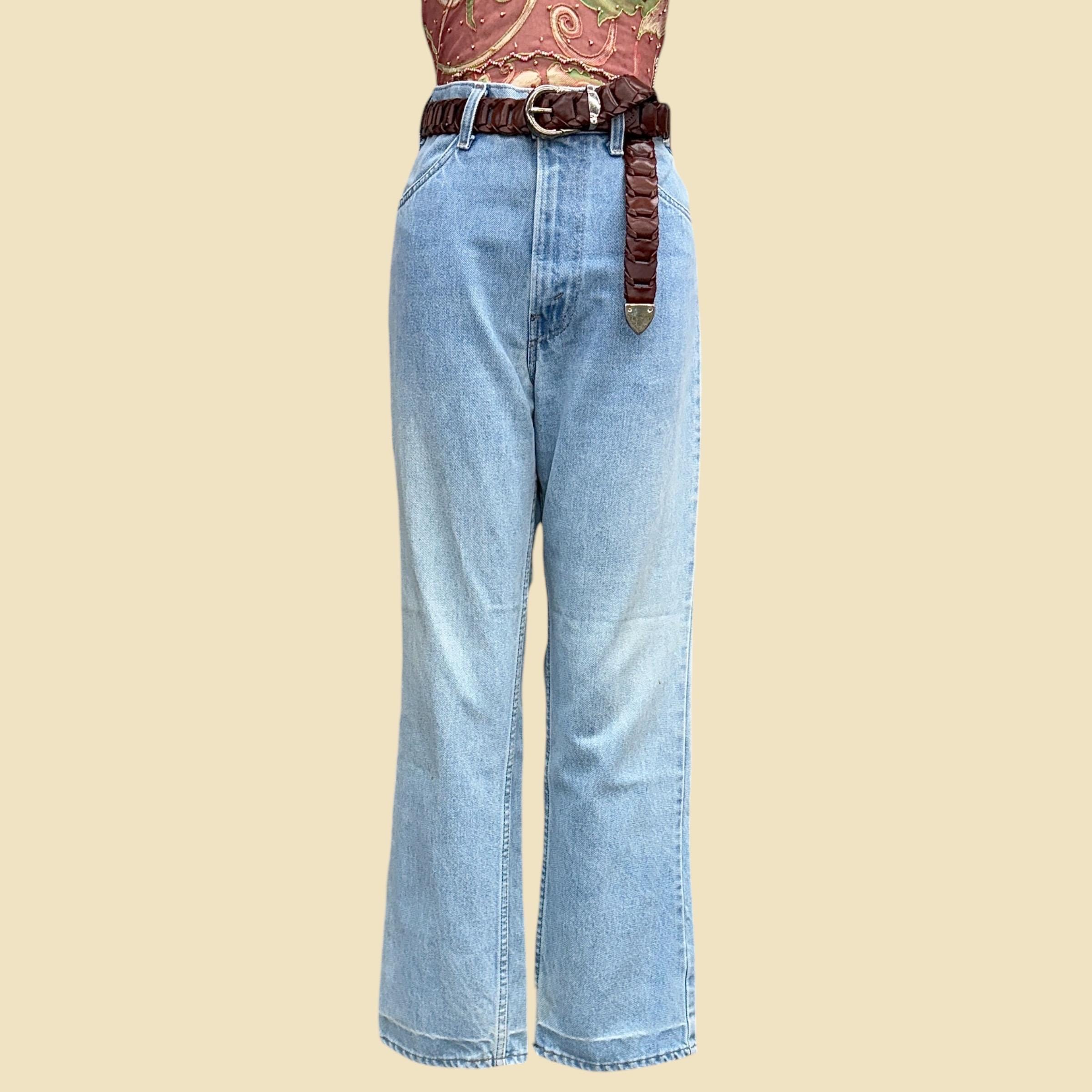 Vintage Levi's Jeans Retro 1980s No Size Tag + 530 + Light Blue