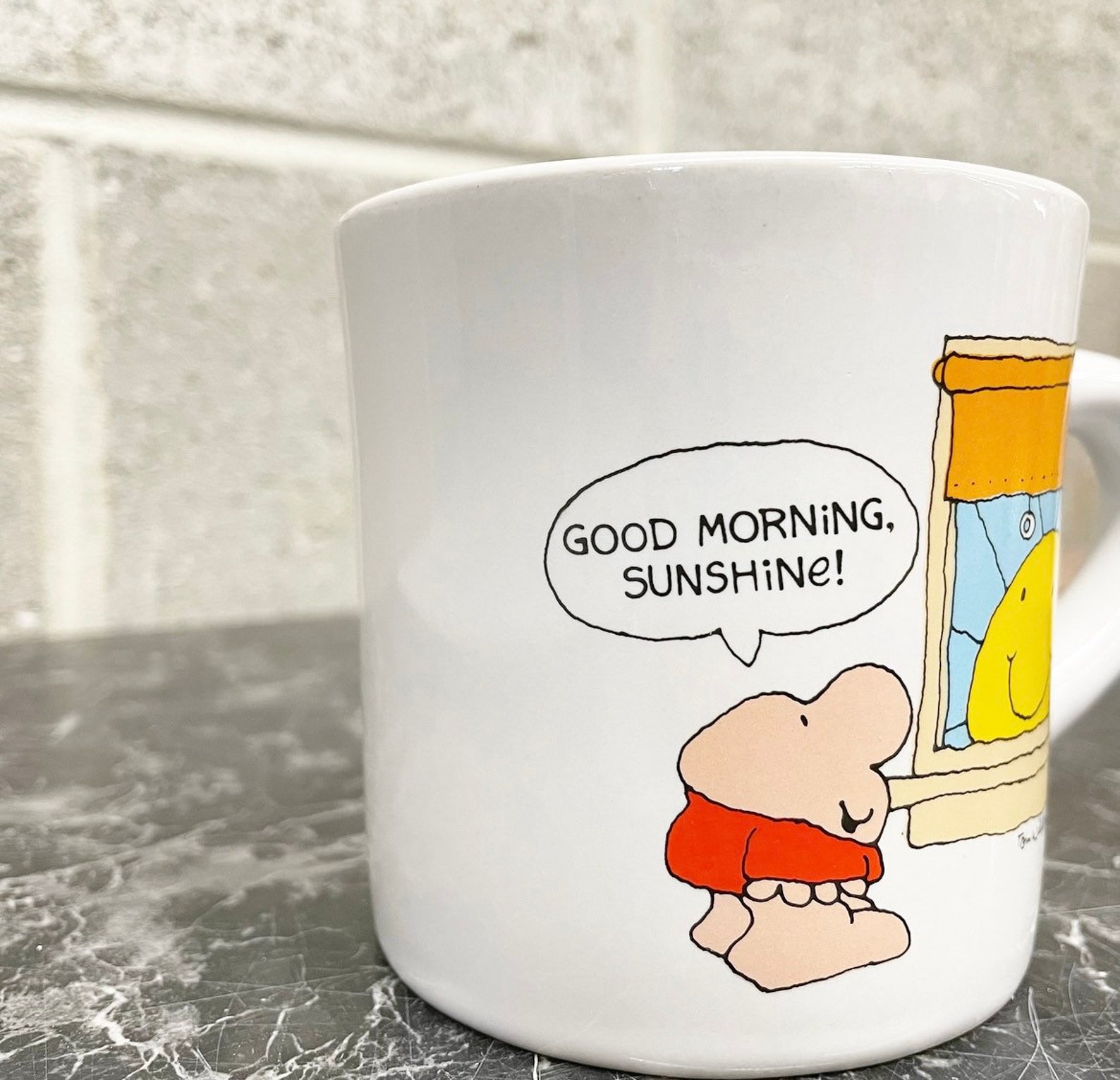 Vintage Ziggy Mug Retro 1980s Good Morning Sunshine 8 Oz Etsy