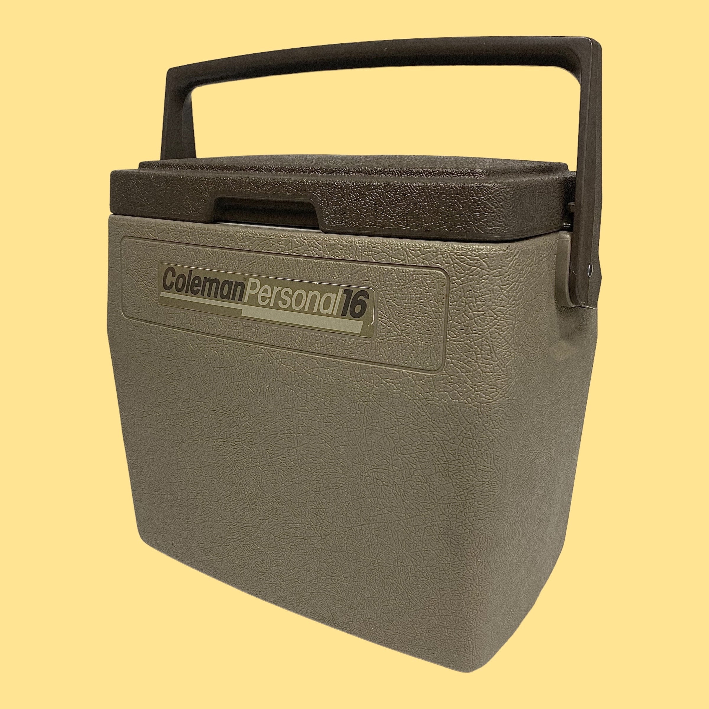 Vintage Coleman Cooler Retro 1980s Personal 16 Brown Plastic 16 Quart  Size Top Handle Outdoor/Beach/Travel Drink and Food Storage