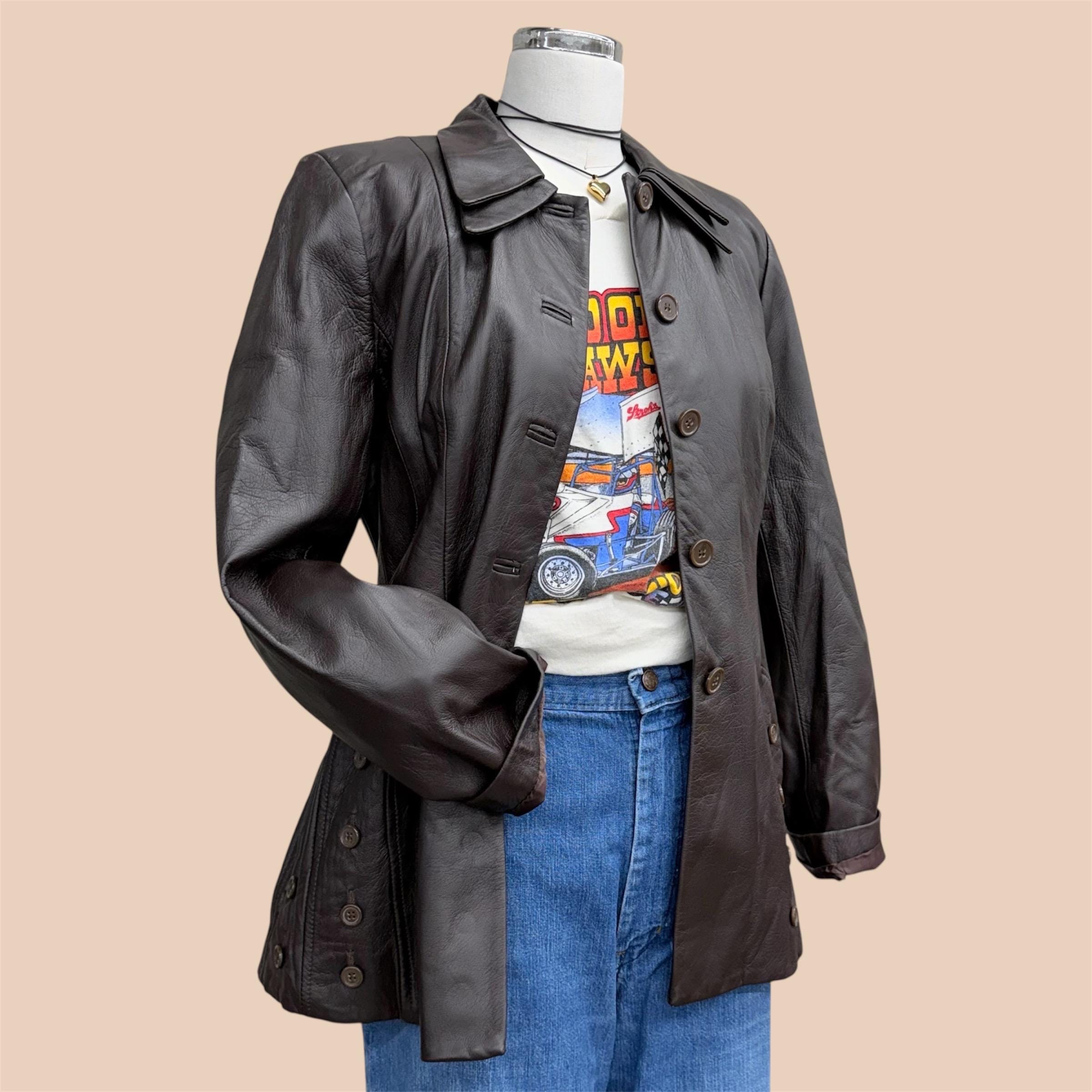 Italian Vintage Leather Jacket - Etsy
