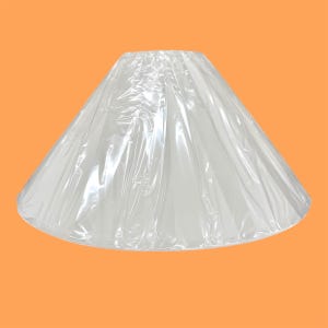Vintage Lamp Shade Retro 1980s Deadstock + Coolie + Empire + White + Uno Fitter + Wide + Mood Lighting + Home and Table Decor