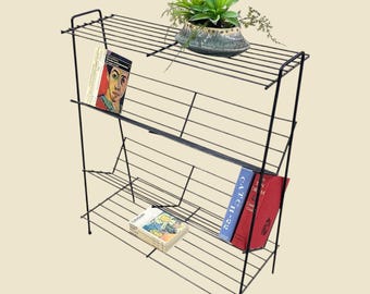 LOCAL PICKUP ONLY ———— Vintage Metal Book Rack