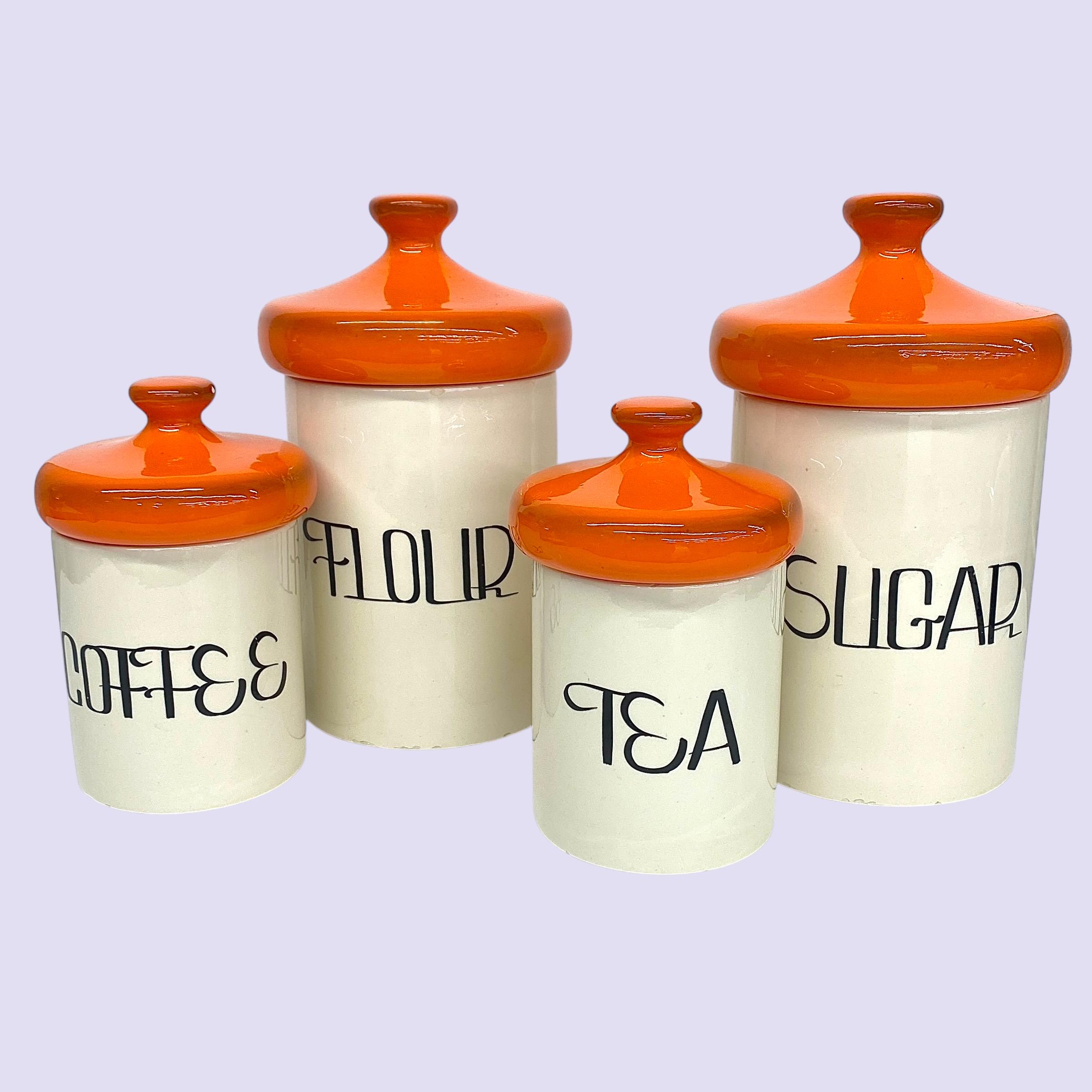 ビンテージ アンティーク 60s 器 容器 ミッドセンチュリー Vintage Canister Set Retro 1960s Mid Century Modern + by Holiday
