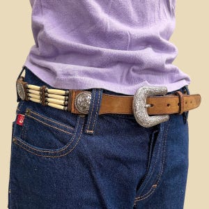 Tony Lama Concho Belt - Etsy display picture 1
