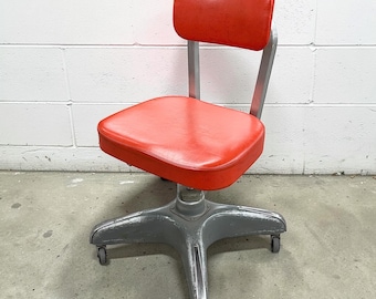 LOCAL PICKUP ONLY ———— Vintage Cole Steel Industrial Desk Chair