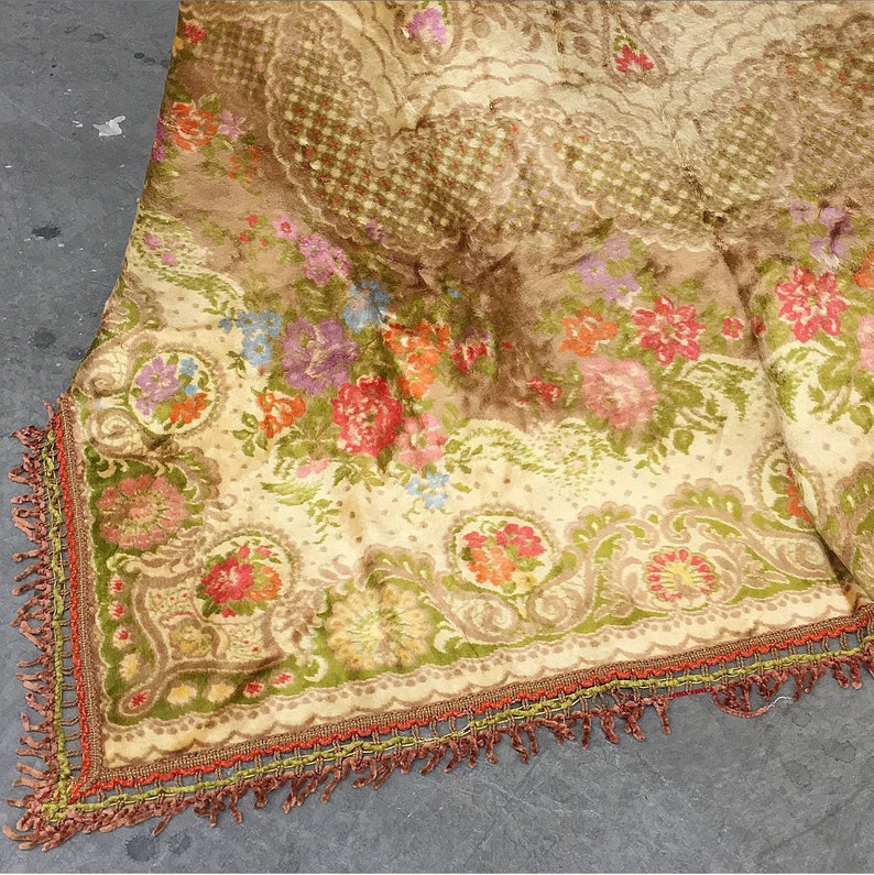 Vintage Bedspread 1960s Retro Size 86x71 Hollywood Regency | Etsy