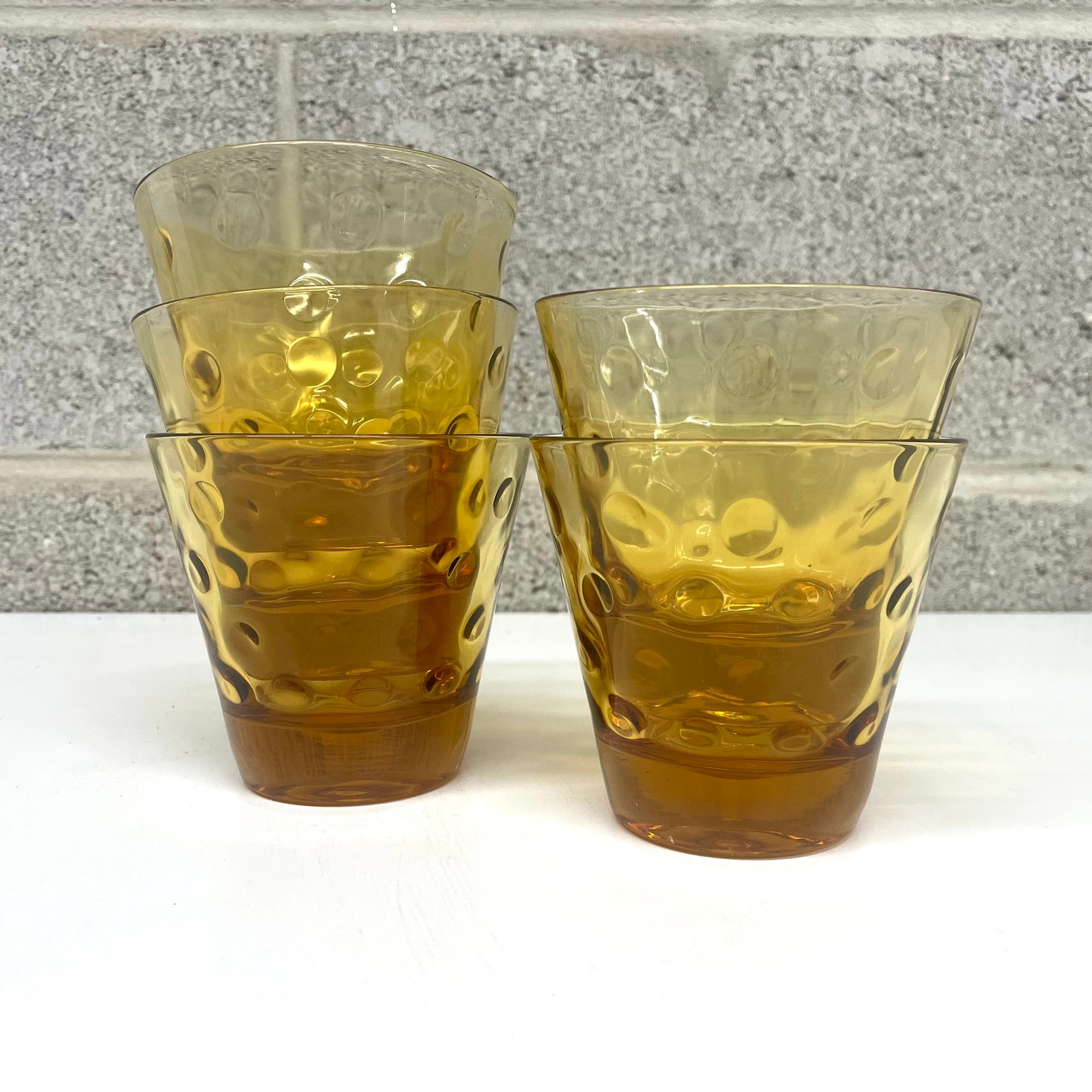 Vintage Whiskey Glasses Retro 1960s Mid Century Modern Hazel Etsy