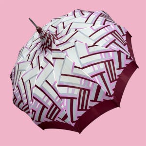 Toile De Jouy Umbrella, Mid Century Modern Rain Umbrella
