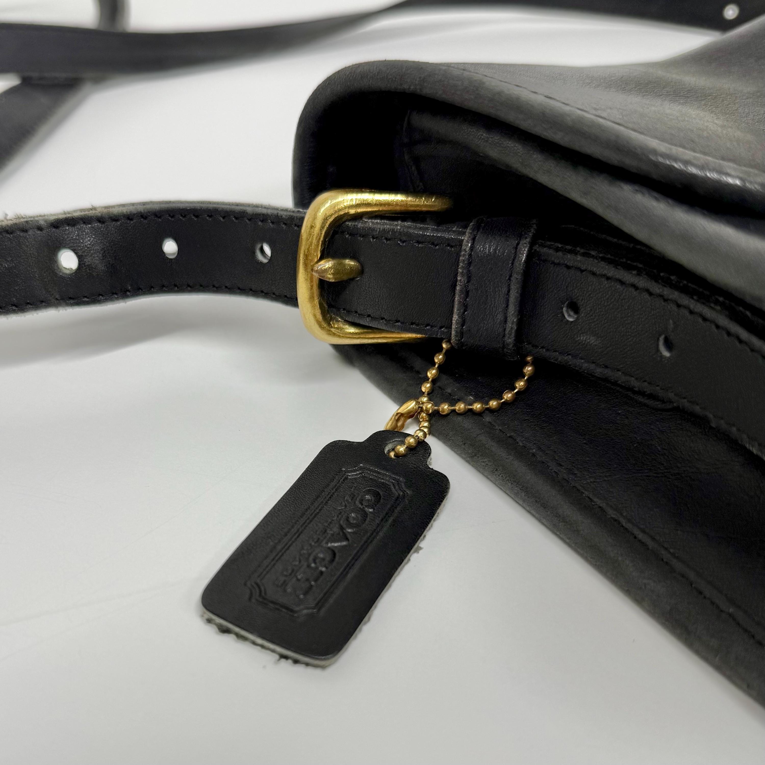 Vintage Coach Saddlery Bag Retro 1980s RARE + Preppy + Genuine 