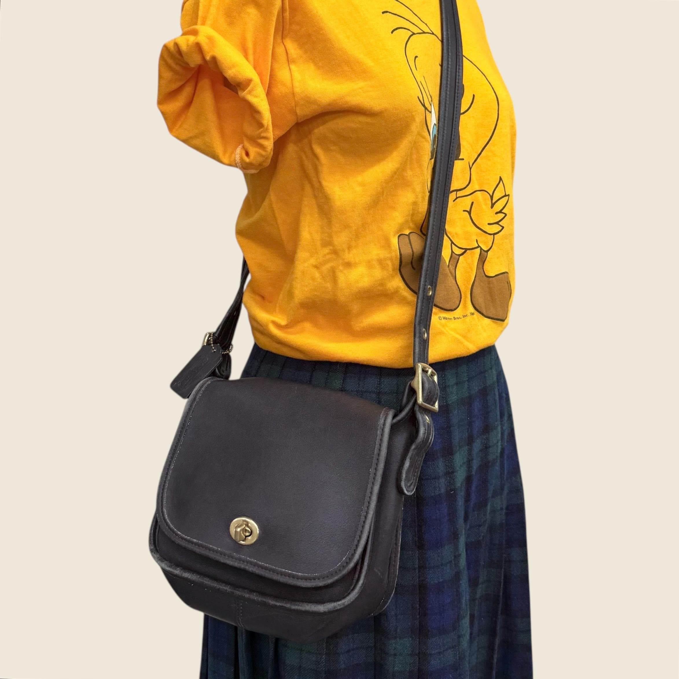 Vintage Coach Legacy Small Flap Bag Retro 1990s Preppy + Genuine