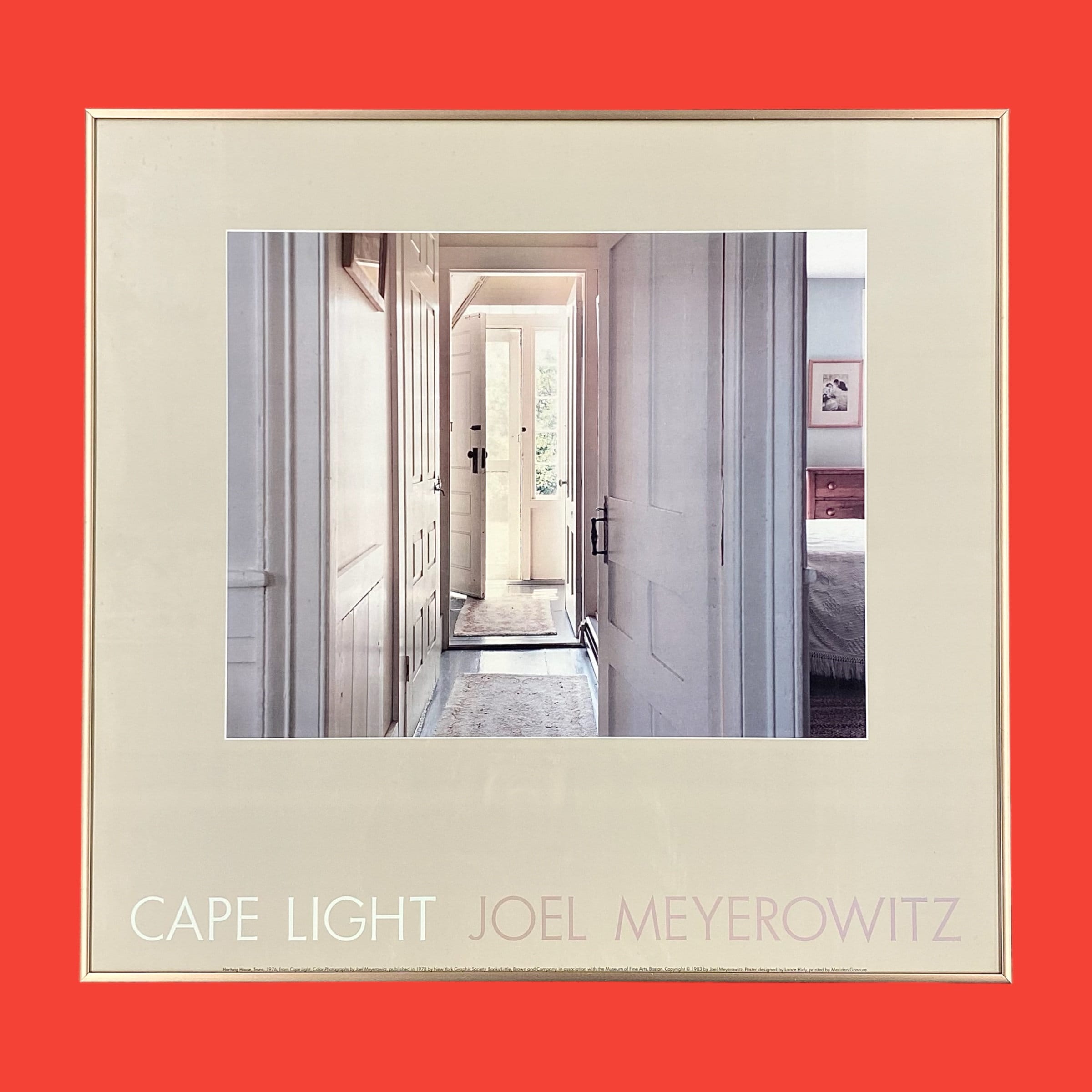 Vintage Joel Meyerowitz Poster 1980s Retro Size 24x25 Contemporary