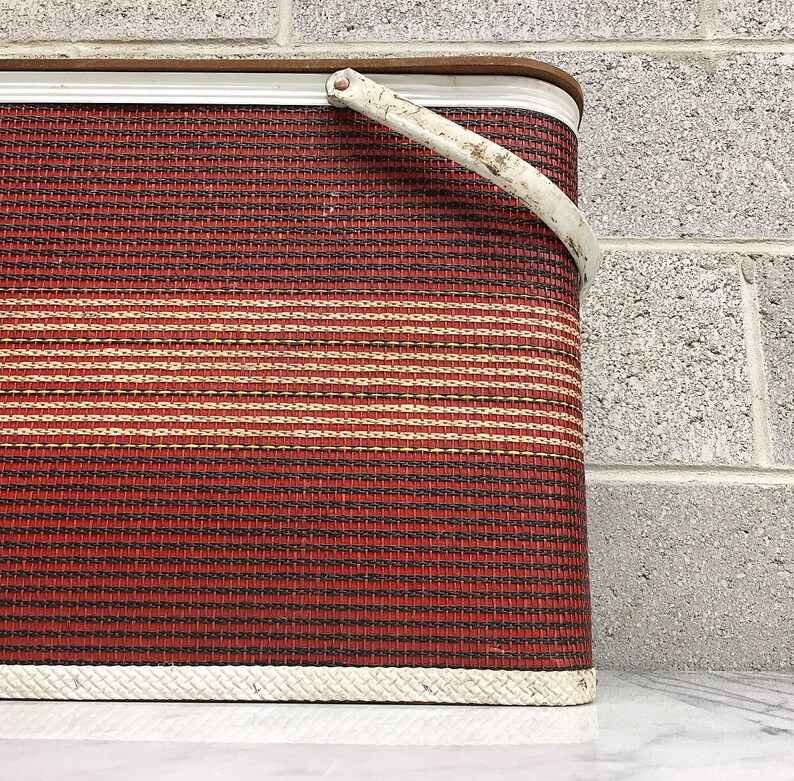 Vintage Picnic Basket Retro 1950s WC Redmon Mid Century Etsy