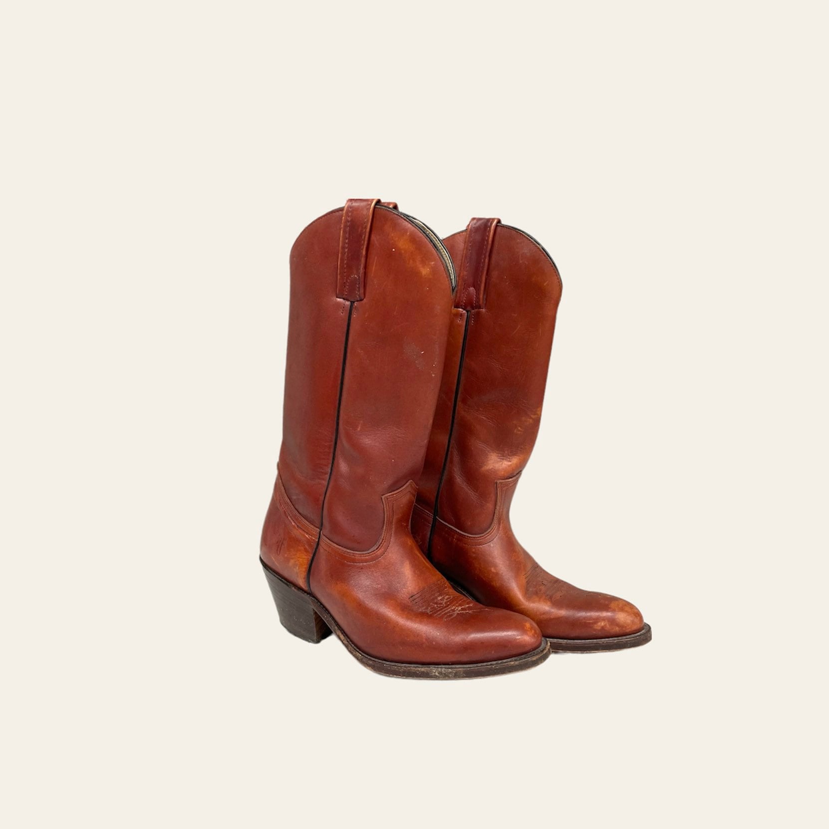 80's Frye Austin Cut Out 77036 LIM Boots Size 8 Women's Schoenen damesschoenen Laarzen Cowboy & Westernlaarzen Size 8M Vintage Frye Cut Out Leather Boots 