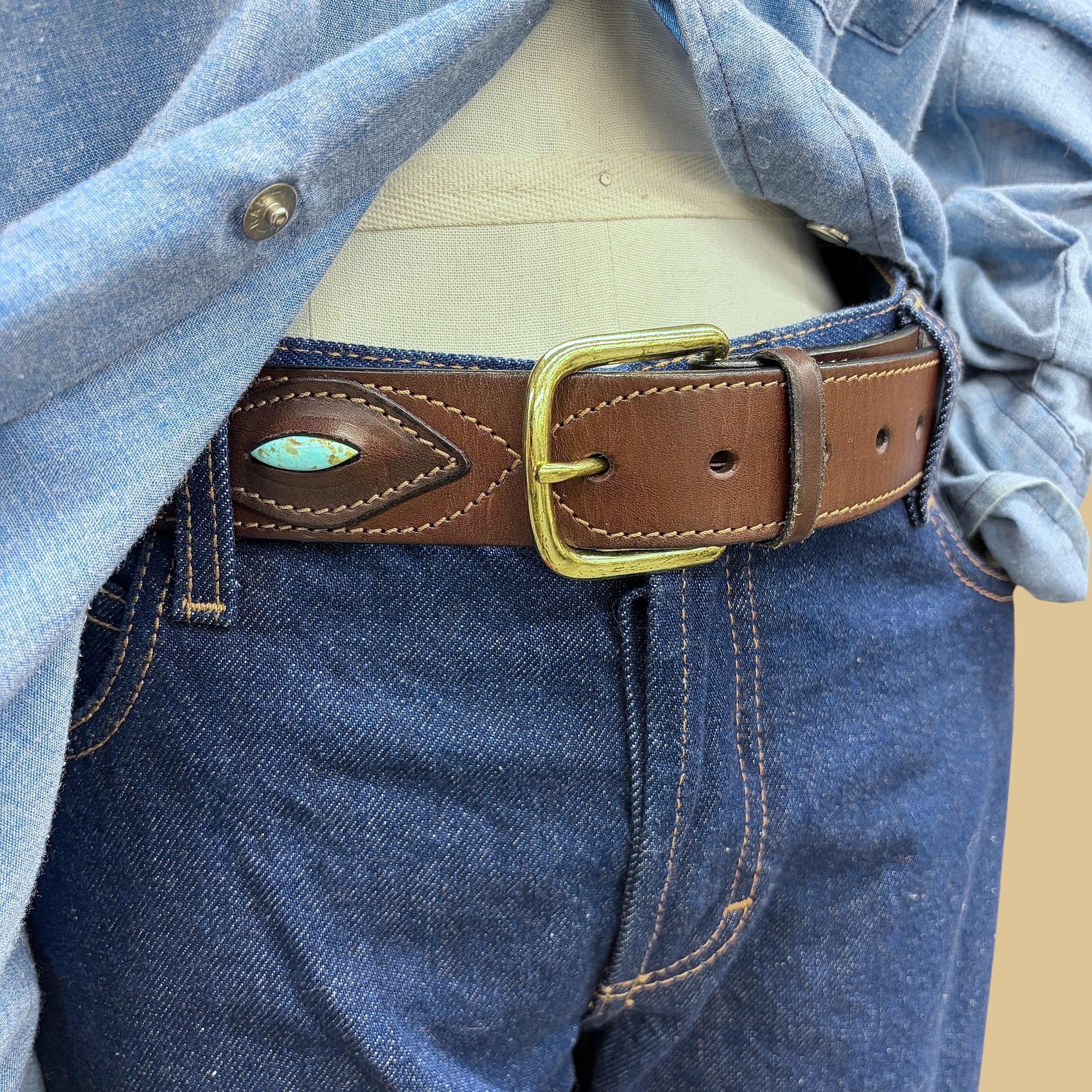 Vintage 80s Southwestern Wide Suede Belt V Front Beaded Santa Fe M One of my most treasured posessions is this buckle/belt made  main image 2